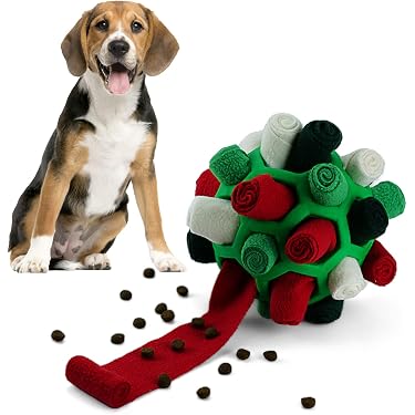 XHX Hundespielzeug – Befüllbarer Gummiball Mit Leckerli-Tablett, Gefrierbar, Für Interaktives Spiel & Intelligenztraining (mittel, Grün)