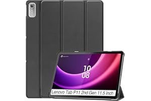 XunyLyee Case for Lenovo Tab P11 2nd Gen 11.5" 2K TB-350FU/TB-350XC Cover, Black