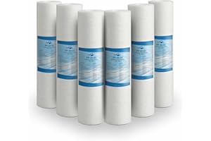 Bellerofonte Sedimentfilter 10 Zoll 25 Mikron in Polypropylen. Entfernt Sand, Rostpartikel und schwebende Verunreinigungen bis zu 25 Mikron 6 Stücke