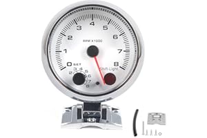 COCOARM Medidor de RPM, Tacómetro para Automóvil Viene con un Manual de Instalación Especial, el Dial del Tacómetro está Iluminado para una Fácil Lectura en la Oscuridad
