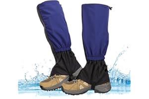 KIPIDA Gamaschen Wandern Wasserdicht, Outdoor Gamaschen, Staubdicht Einstellbare Atmungsaktive Beinschutz Gaiter, Legging Beingamaschen für Damen Herren, Jagd Fahrrad, Regengamaschen Wandern, Trekking