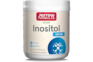 Jarrow Formulas, Inositol, comme Myoinositol, Hautement Dosé, 227g Poudre végétalienne, Testé en Laboratoire, Sans Gluten, Végétarien, Sans Soja, Sans OGM