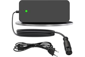 Honszex 54.6V 2A Cargador Patinete Electrico para Smartgyro Speedway/Rockway, Kugoo M4/M4 Pro, Hitway H5/H5 Pro, JOYOR, UrbanGlide etc., Cargadores Rápido de 144W para Batería de Litio de 48V