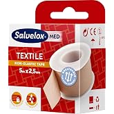Salvelox &reg; | Textile tape | Excellent adhesion to skin and dirt resistant | Beige | 5 x 2.5 cm