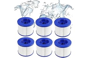 WOEJGO Lot de 6 Cartouches filtrantes de Rechange pour Spa Hot Tub/Clever Spa - avec Filetage à vis - pour Spa-N1407535/filtre pour Mspa,pour Spa Pool Filtre kit d'entretien