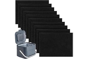 teasteam Filtro antiodore per bidone del compost da cucina J&J, confezione da 10 filtri a carbone attivo per rifiuti alimentari Joseph & Joseph e bidoni filtri di ricambio per bidoni dei rifiuti