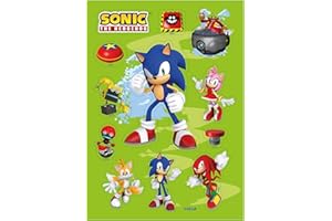 Dekora, Oblea Recortable Comestible Sonic, Decoración para Cumpleaños Infantil, Adornos para Pasteles, Galletas, Cupcakes y Otros Postres