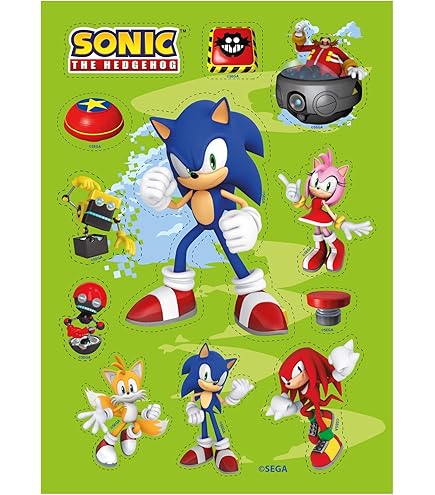 Sonic The Hedgehog Deluxe Cake Topper Set Con Sonic And Friends (diseño - Foto 11