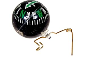 Allen Company Liquid-Filled Ball Compass with Pin, Multi, One Size (484)