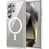 JETech Magnetic Case for Samsung Galaxy S24 Ultra 5G, Compatible with MagSafe, Shockproof Protective Phone Cover, Non-Yellowi