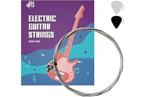 SURPASSMUSICA Guitar Strings Electric Guitar (6 String Set) Thickness 10-46 Regular Nickel Wound Electric Guitar Strings (Pack of 1)