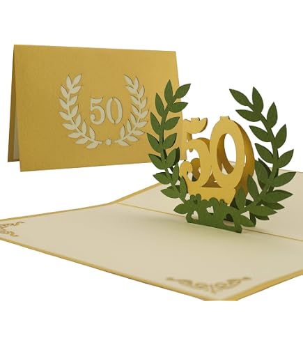 Biglietto Matrimonio Torta Nuziale Foil Oro Rilievo e Busta - 1 pz