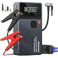 Booster Avviamento 12V Con Compressore D'aria Portatile, Batteria 8000 MAh, Torcia LED, USB-C, Kit Di Emergenza 7-in-1 Per Auto E Moto