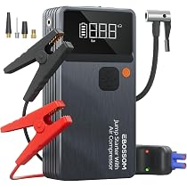 BSMOOM 6000A Booster Battery Voiture Avec Gonfleur 150PSI,12V