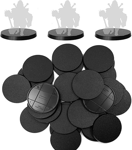 Evemodel 100 Pezzi Basi Modello Magnetico In Miniatura Base Rotonda Da 25 Mm Autoadesiva CMB0125 - Foto 9