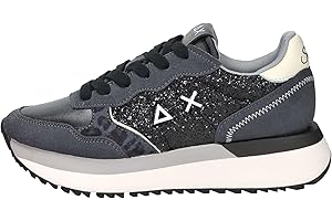 SUN68 Sneaker Big Ally Glitter Nero