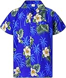 King Kameha Hawaiian Shirt for Men Funky Casual Button Down Very Loud Shortsleeve Unisex Beach