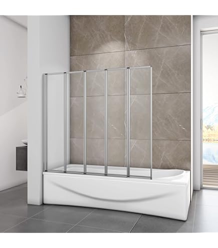 Pare-baignoire coulissant et pliant, 70 - 120 x 140 cm, Schulte, paroi
