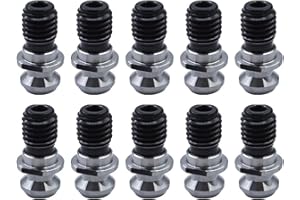 WFLNHB New 10Pcs CAT40 45°0.740" Coolant Pull Stud Retention Knob Fit for Mazak Fadal HURCO Okuma