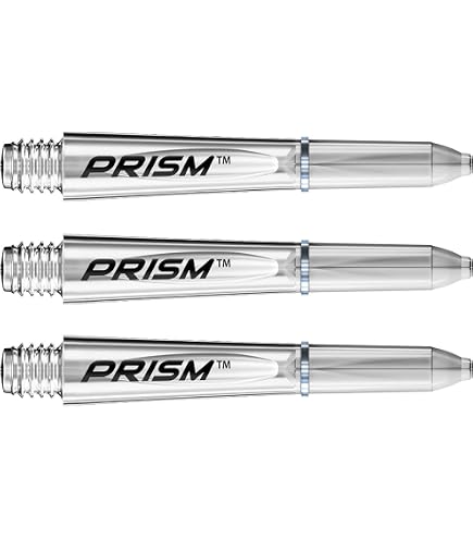 WINMAU PRO-Force White Short Nylon Ring Grip Dart Stems - 1 Set per Pack (3 shafts in Total