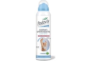 Podovis, Deodorante Spray, Azione Antiodore Efficace 24 Ore, con Agenti Antibatterici, Effetto Fresco e Profumo Delicato, 150ml.