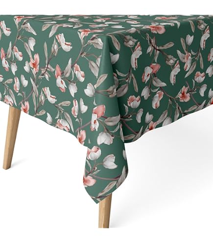 BELUM Tovaglia Resinata XL 100% Cotone Organico – Antimacchia, 100x180 Cm – Per Tavolo Rettangolare