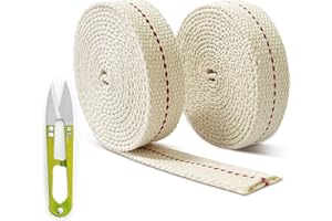 ZWZNBL 2 Rolls Kerosene Wick Flat Cotton Wick,Oil Lamp Wicks,for Oil Burners Or Kerosene Burners Camp Light