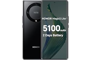 HONOR Magic 5 Lite Smartphone 5G, 8+256 GB, Snapdragon 695, Pantalla AMOLED Curva de 120 Hz de 6,67”, Cámara Triple de 64MP, Batería Larga duración de 5100 mAh, Dual SIM, Android 12