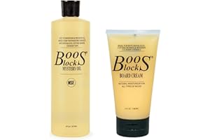 Boos Block Ensemble Huile Et Cire Pour Planche à Découper – Mystery Oil (473 ml) + Board Cream (148 ml) – Vernis Alimentaire Pour Bois - Huile Plancha - Huile Alimentaire Pour Bois