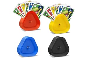 ENAIAH Support Poker Plastique, 4 Pièces Support Cartes à Jouer Porte Cartes à Jouer Support Support de Jeu de Cartes Support Carte Poker, pour Enfants, Adultes, Personnes âgées