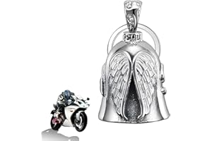 YueJieSelected Biker Bell Motorrad Glöckchen,Guardian Bell Motorrad Glocke Glücksbringer,Anhänger Motorcycle,Motorradglocke Schlüsselanhänger Personalisiert Pendant für Retro,Ebike Mountainbike