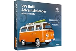 FRANZIS 67223 - VW Bulli Adventskalender inkl. Metall-Modellauto im Maßstab 1:43, Soundmodul mit original VW Bulli T2 Klang und großformatigem Begleitbuch. Ab 14 Jahren.: VW Bulli Advent Calendar