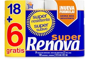 Renova Toalettpapper Super Prom – 24 rullar vita