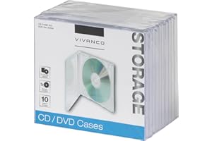 Vivanco CD/DVD Jewel Case (10-er Pack) transparent