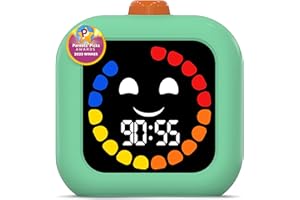 VISSE Minuteur Enfant Visuel Digital - Timer Enfant Rechargeable de 99 Minutes - Concentration et Routines Plus Faciles - Chronomètre Enfant Silencieux et Réglable pour Salle de Classe, Maison, Thérapie