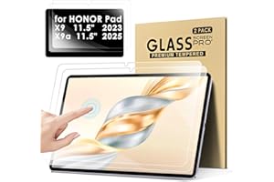KATUMO【2 Pack Screen Protector For HONOR Pad X9 / X9a 11.5 inch HD Clear Scratch Resistant Tempered Glass Film for HONOR Pad X9 / X9a 11.5 inch