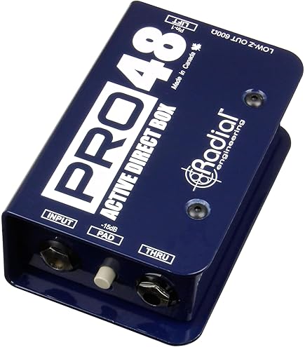Radial J48 MK2 48V Phantom Power Active Direct Box : Amazon