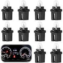 10 Ampoules LED T5 12V 2W - Jaune Clair Pour Tableau De Bord Voiture Et Moto, Remplacement Direct