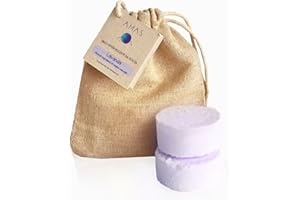 2x Bombe Scrub da Doccia AMAS - LAVANDA- 100% Fatto a mano in Italia - Naturale, Vegan e Plastic Free - Idea Regalo Uomo Donna - Effetto Esfoliante ed Idratante