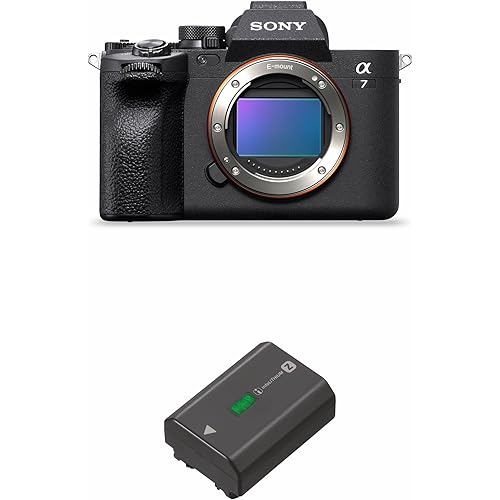 Sony Alpha ILCE-7M4 Full-Frame Hybrid Camera 33MP|Interchangeable-Lens Mirrorless Camera Body|4K 60P Video Recording|Real-Time Eye AF|Digital_Zoom   Rechargeable Battery (NP-FZ100) - Black