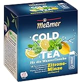 Meßmer Cold Tea Zitrone-Minze | Belebe dein Wasser mit dem spritzigen Geschmack | ohne Zucker | ohne Kalorien | Alternative z