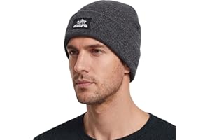 TOP-EX PolarWool 100% wełna z merynosów, ciepła czapka zimowa dla mężczyzn i kobiet, wiatroszczelna, oddychająca, czarna, rozm. M-XXL