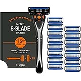 by Amazon Rasoio da uomo a 5 lame con 15 ricariche
