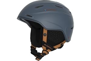 GLAMVILLA Casco Esquí y Snowboard para Mujer/Hombre, Ajustable, Unisex, Casco de protección para esquí, Snowboard, Casco de Nieve con Sistema de ventilación Ajustable