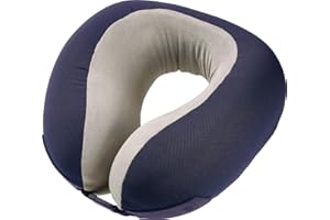 Go Travel Super Supportive & Ergonomic Memory Foam Dreamer Travel Neck Pillow (Dark Blue)