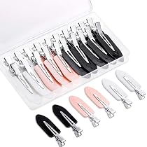 Minkissy 3 Entenschnabel Haarklemmen – Metall, Rutschfest, 13 Cm, Für Friseur, Haarschneiden, Färben & Styling