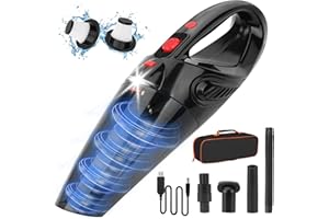 Tgeserwe Car Hoovers Cordless Powerful, Handheld Vacuum, Mini Portable Rechargeable Hand Held Vacuum Cordless Powerful With 2 Filters for Pet Hair Car