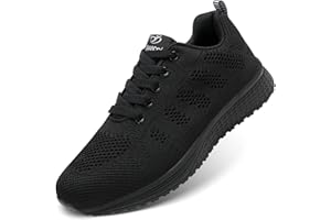 ANBIWANGLUO Zapatillas de Deporte para Mujer Zapatillas Deportivas para Correr Zapatos con Cordones para Caminar Zapatillas Transpirables para Correr al Aire Libre para Correr