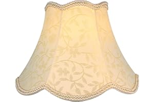Eastlion Retro pałac wisząca abażur ręcznie wykonany wisiorek UNO lampy stołowe, lampy podłogowe, lampy ścienne, abażur, nadaje się do lampy E14/E27 13 x 25 x 17 cm beżowy