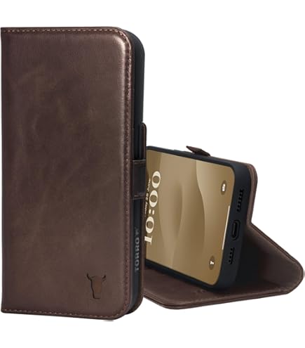 TORRO Case Compatible With IPhone 16 – Premium Leather MagSafe Compatible, Slim Bumper Case (Black